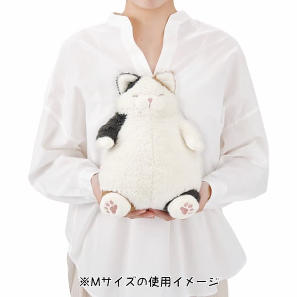 ねこ肯定感 抱きまくら Mサイズ /Lサイズ みけねこのさんま はちわれのかつお くろねこのまぐろ 枕 猫 ネコ 癒し ふわふわ