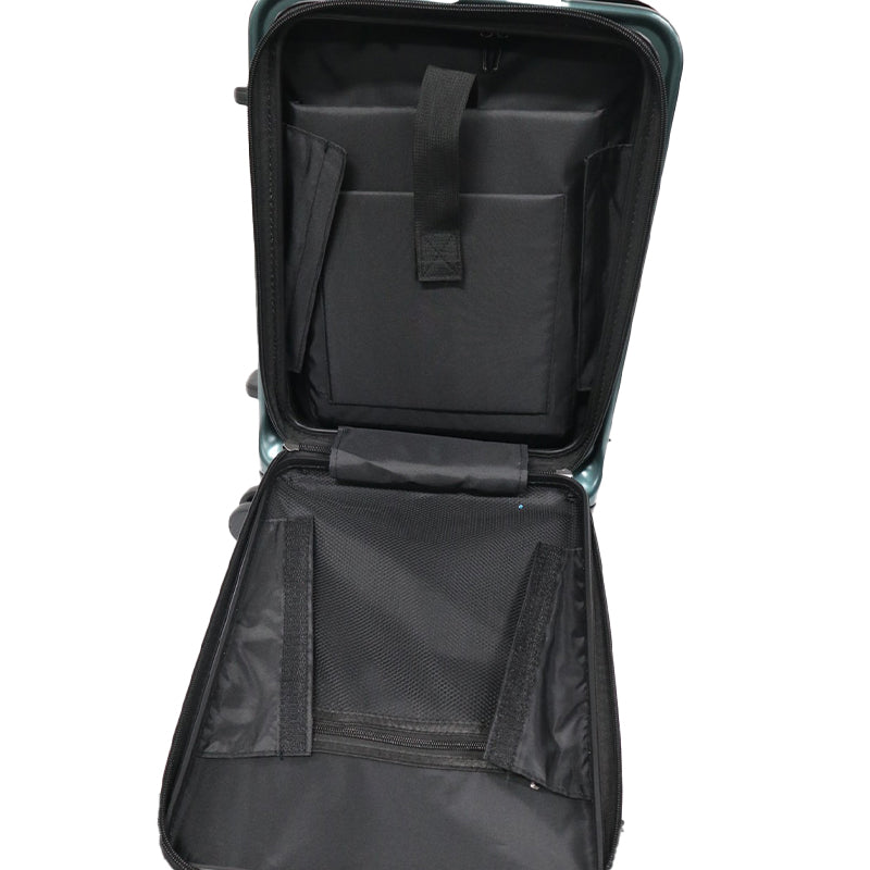 Lishon Pass リション パス 拡張機能付きフロントオープン型スーツケース 42L(機内持込) TSAロック搭載