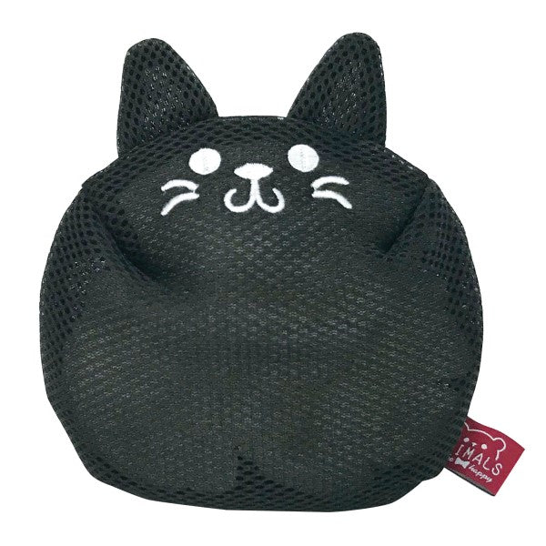 85063 アニマルメッシュマルチポーチ ねこ・BK