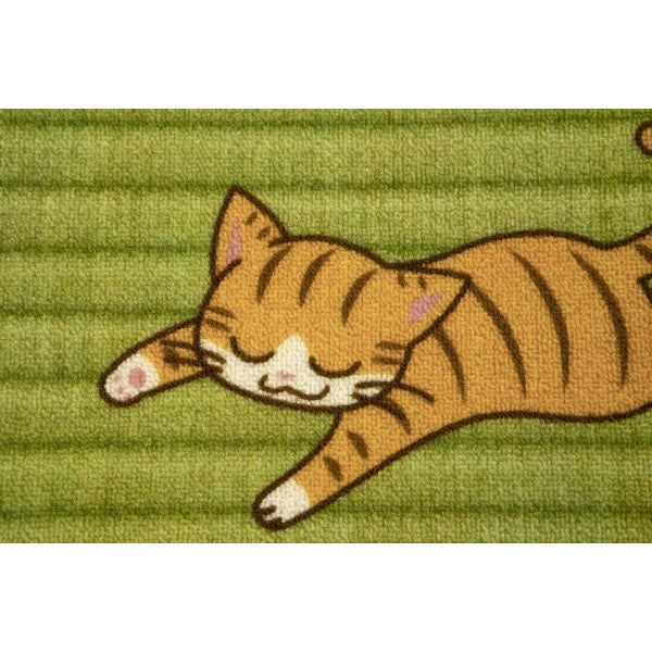 プラン堂 XE-1277 ロングキッチンマットごろにゃんこ 約45×240cm
