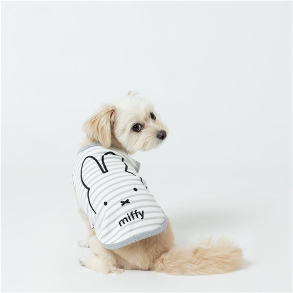 miffy ボーダーパウダーT ホワイト