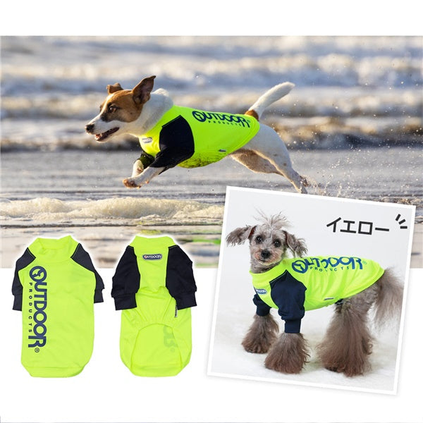 OUTDOOR PRODUCTS 「OUTDOORラッシュガード長袖T」 イエロー ピンク