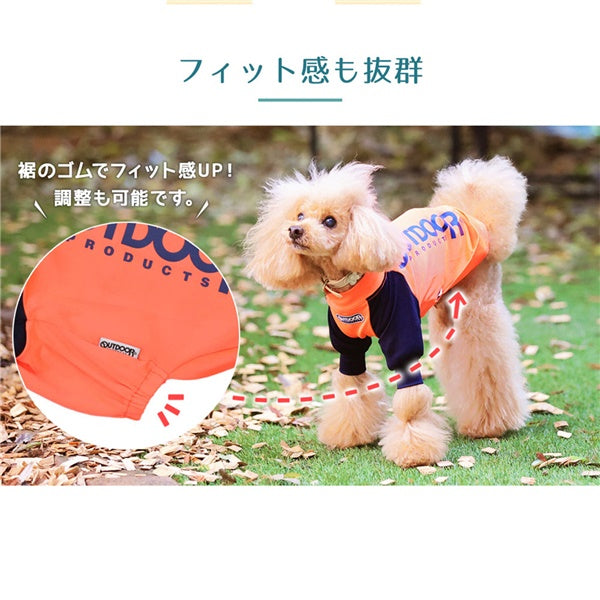OUTDOOR PRODUCTS 「OUTDOORラッシュガード長袖ロンパース」 イエロー ピンク
