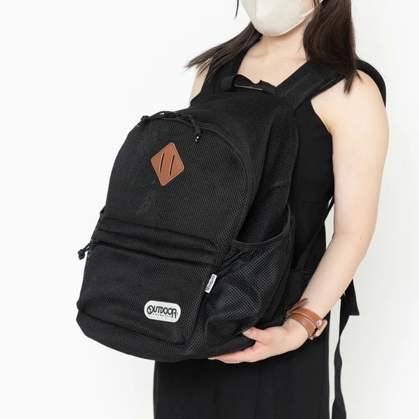 OUTDOOR PRODUCTS アウトドアフルメッシュリュックM ブラック M