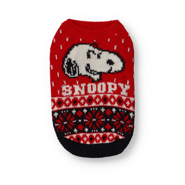 SNOOPY スヌーピーノルディックニット