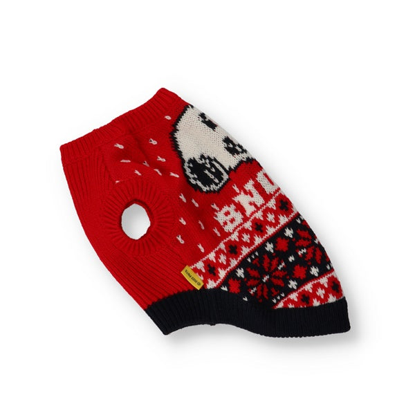 SNOOPY スヌーピーノルディックニット