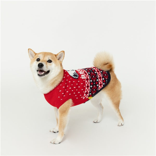 SNOOPY スヌーピーノルディックニット