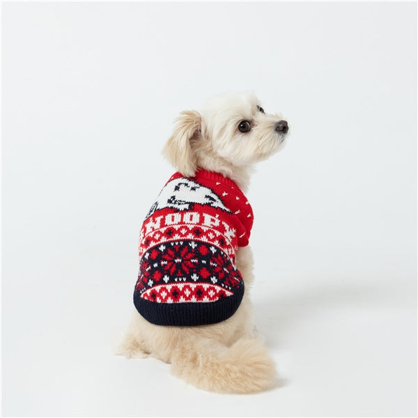SNOOPY スヌーピーノルディックニット