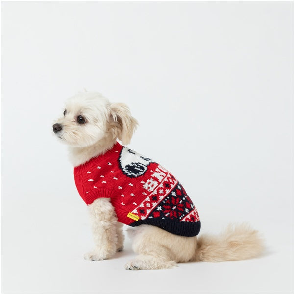 SNOOPY スヌーピーノルディックニット
