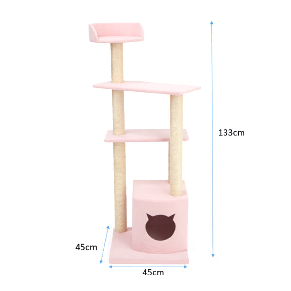 THI THI PET ティティペット キャットタワー Colline(コリーヌ) 麻縄ポール ビニロンポール
