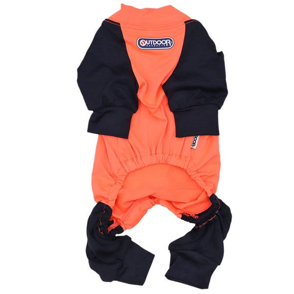 OUTDOOR PRODUCTS 「OUTDOORラッシュガード長袖ロンパース」 イエロー ピンク