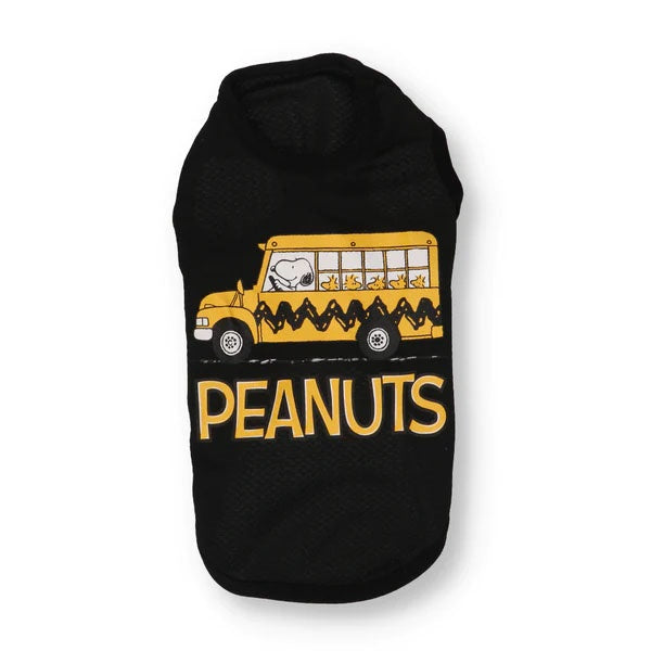 PEANUTS スヌーピーメッシュバスタンク ホワイト ブラック
