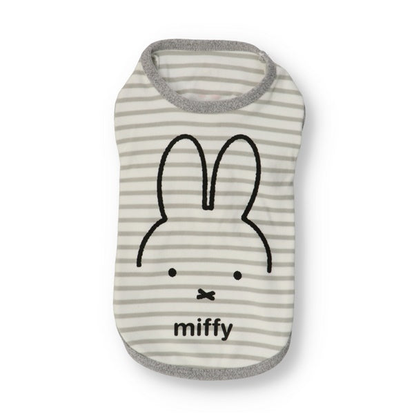 miffy ボーダーパウダーT ホワイト
