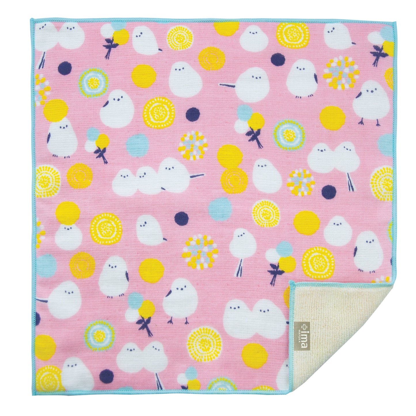 +ima 今治生まれのガーゼパイルハンカチ 綿100％ 日本製 24×24cm 薄手 吸水 タオルハンカチ ミニタオル プチギフト