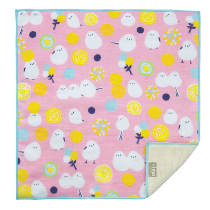 +ima 今治生まれのガーゼパイルハンカチ 綿100％ 日本製 24×24cm 薄手 吸水 タオルハンカチ ミニタオル プチギフト
