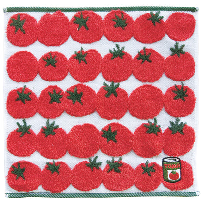 プレーリードッグ Meets GuuGuu 今治タオル ジャガードハンカチ 食べ物柄 綿100％ 日本製 23×23cm タオルハンカチ ミニタオル プチギフト