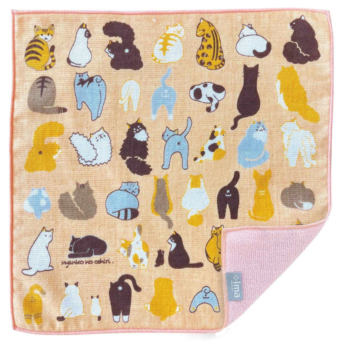 +ima 今治生まれのガーゼパイルハンカチ 綿100％ 日本製 24×24cm 薄手 吸水 タオルハンカチ ミニタオル プチギフト