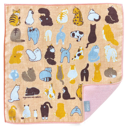 +ima 今治生まれのガーゼパイルハンカチ 綿100％ 日本製 24×24cm 薄手 吸水 タオルハンカチ ミニタオル プチギフト