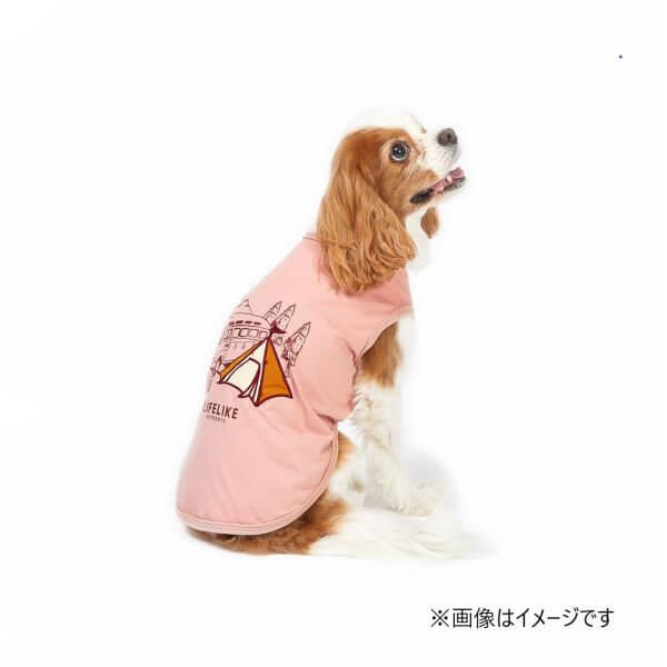 LIFELIKE ライフライク キャンピングパッチタンク 犬服 タンクトップ 犬用Tシャツ ベージュ 3号 伸縮 消臭 アウトドア ドッグウェア