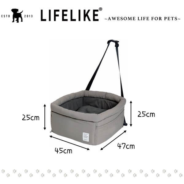 LIFELIKE ライフライク リップストップドライブベッド 犬用ドライブベッド ペットベッド 車載 ドライブボックス 飛び出し防止 リバーシブル 小型犬 中型犬