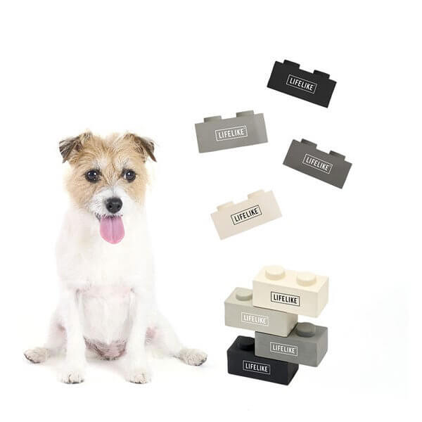 LIFELIKE ライフライク ラテックスブロックトイ 犬用おもちゃ ドッグトイ ラテックス 噛むおもちゃ 音が鳴る ブロック型 小型犬 中型犬 124R04
