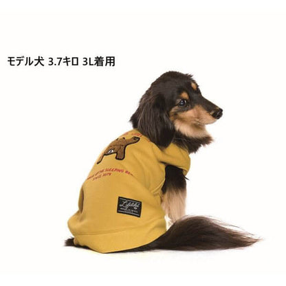 LIFELIKE ライフライク 寝そべりアニマルトレーナー 犬服 ドッグウェア トレーナー フリース サガラ刺繍 秋冬 あったか 防寒 131W05