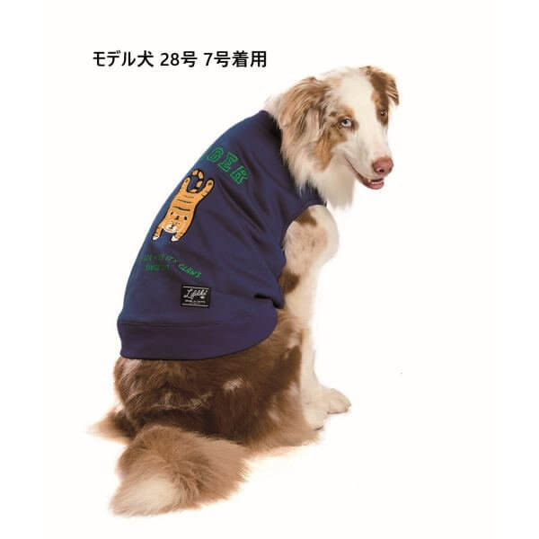 LIFELIKE ライフライク 寝そべりアニマルトレーナー 犬服 ドッグウェア トレーナー フリース サガラ刺繍 秋冬 あったか 防寒 131W05