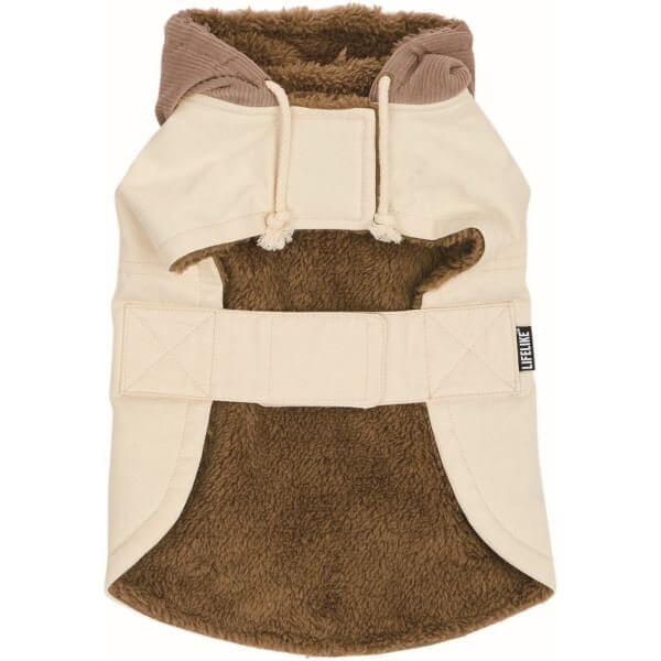 LIFELIKE ライフライク ワークジャケットポンチョ 犬服 ドッグウェア 秋冬 防寒 ボア アウター リードホール 小型犬 中型犬 131W09