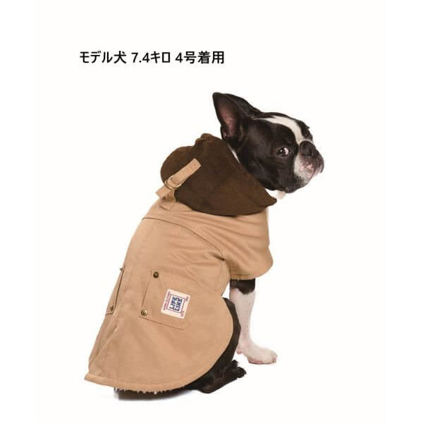 LIFELIKE ライフライク ワークジャケットポンチョ 犬服 ドッグウェア 秋冬 防寒 ボア アウター リードホール 小型犬 中型犬 131W09