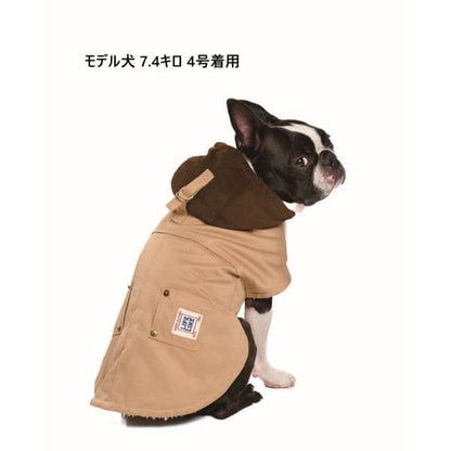 LIFELIKE ライフライク ワークジャケットポンチョ 犬服 ドッグウェア 秋冬 防寒 ボア アウター リードホール 小型犬 中型犬 131W09
