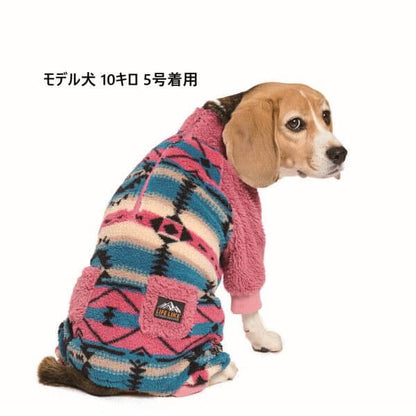 LIFELIKE ライフライク OUTDOORオルテガロンパース 犬服 ドッグウェア ロンパース ボアフリース 秋冬 あったか 防寒 お散歩 アウトドア 131W11