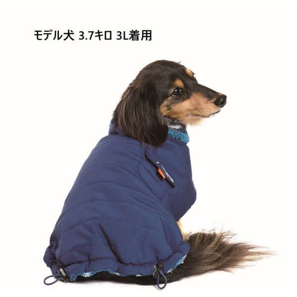 LIFELIKE ライフライク リバーシブルオルテガポンチョ 犬服 ドッグウェア ポンチョ ボア 秋冬 あったか 防寒 2WAY リードホール お散歩 131W13