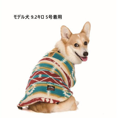 LIFELIKE ライフライク リバーシブルオルテガポンチョ 犬服 ドッグウェア ポンチョ ボア 秋冬 あったか 防寒 2WAY リードホール お散歩 131W13