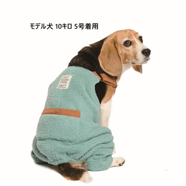 LIFELIKE ライフライク ミルアウトドアボアサロペット 犬服 ドッグウェア サロペット オーバーオール ボア 秋冬 あったか お散歩 おでかけ 131W14