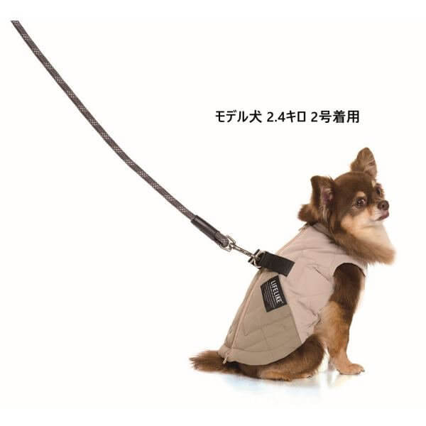 LIFELIKE ライフライク アビエイターパデッドハーネス 犬服 ドッグウェア ハーネス 胴輪 ハーネス一体型 アウター 防寒 秋冬 背開き お散歩 131W15
