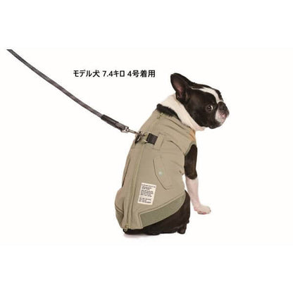 LIFELIKE ライフライク バイカラーMA-1ハーネス 犬服 ドッグウェア ハーネス 胴輪 ウェアハーネス アウター 秋冬 防寒 お散歩 131W16