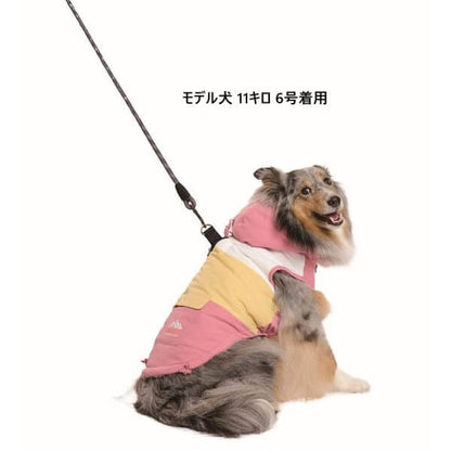 LIFELIKE ライフライク マルチカラーパデッドハーネス 犬服 ドッグウェア ハーネス 胴輪 ウェアハーネス 中綿 防寒 秋冬 フード付き お散歩 131W17