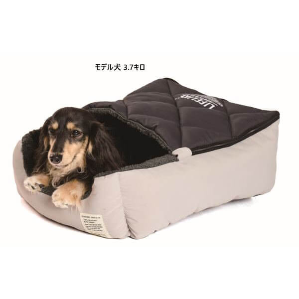 LIFELIKE ライフライク アビエイターシュラフベッド 犬用ベッド 猫用ベッド ペットベッド 寝袋 3WAY スクエアベッド 秋冬 あったか 132W02