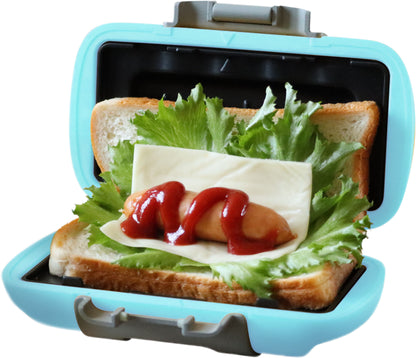 ハーフホットサンド　オレンジ/ピンク/ブルー/グリーン　お料理　サンドイッチ　朝食　ブランチ　ランチ　おやつ　お手軽　時短　レンジ調理　ギフト