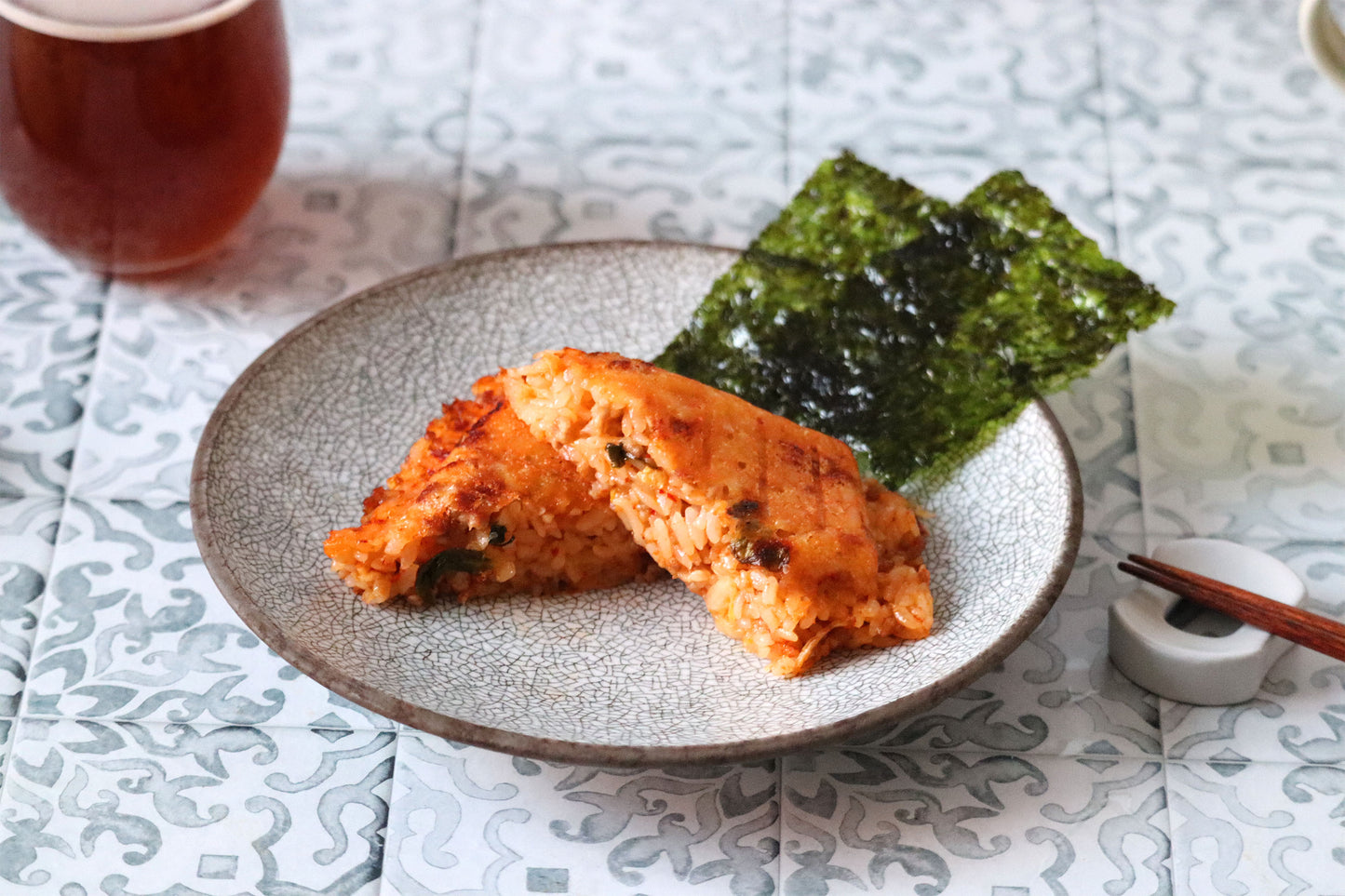 ハーフホットサンド　オレンジ/ピンク/ブルー/グリーン　お料理　サンドイッチ　朝食　ブランチ　ランチ　おやつ　お手軽　時短　レンジ調理　ギフト