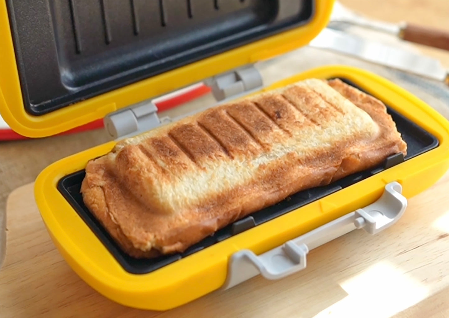 ハーフホットサンド　オレンジ/ピンク/ブルー/グリーン　お料理　サンドイッチ　朝食　ブランチ　ランチ　おやつ　お手軽　時短　レンジ調理　ギフト