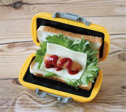 ハーフホットサンド　オレンジ/ピンク/ブルー/グリーン　お料理　サンドイッチ　朝食　ブランチ　ランチ　おやつ　お手軽　時短　レンジ調理　ギフト