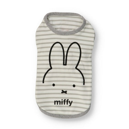miffy  ボーダーパウダーＴ ホワイト
