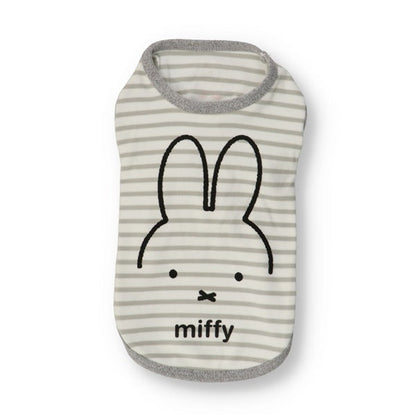 miffy  ボーダーパウダーＴ ホワイト